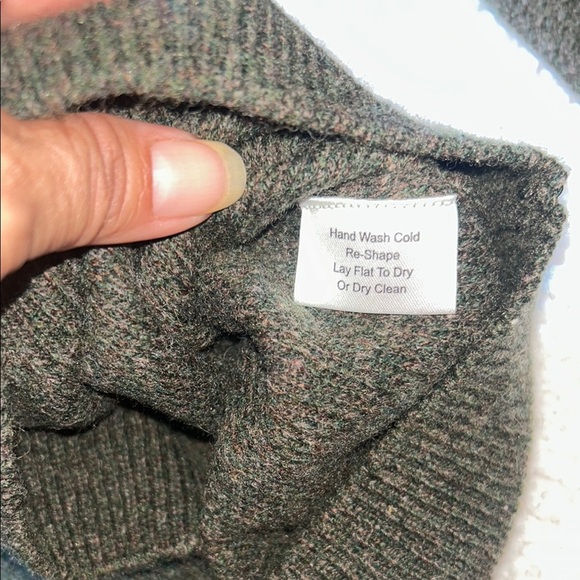 Joseph Abboud Forest Green Half-Zip Sweater - Picture 7 of 9